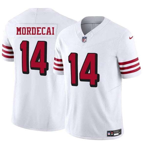 Tanner Mordecai New San Francisco 49ers white FUSE jersey