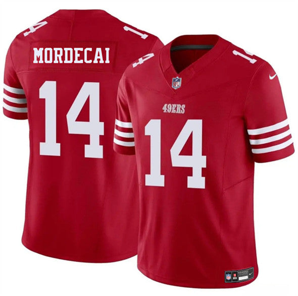 Tanner Mordecai San Francisco 49ers red FUSE jersey