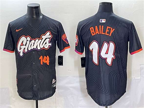 Patrick Bailey San Francisco Giants anthracite City Connect jersey