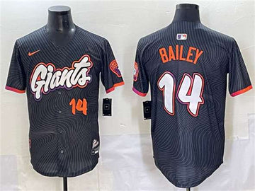Patrick Bailey San Francisco Giants anthracite City Connect jersey