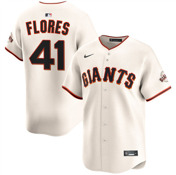 Wilmer Flores San Francisco Giants cream Home jersey