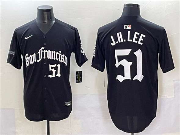 Jung Hoo Lee San Francisco Giants black Vapor jersey