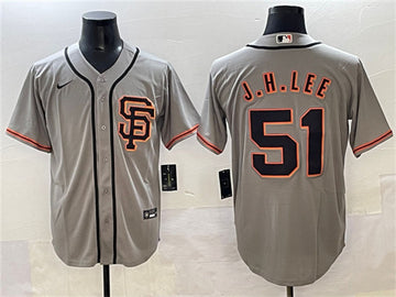 Jung Hoo Lee San Francisco Giants gray jersey