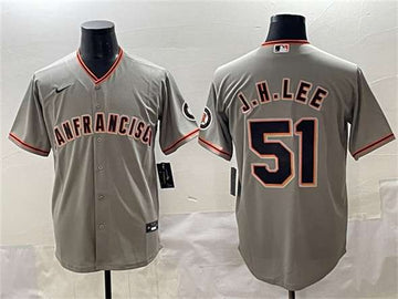 Jung Hoo Lee San Francisco Giants gray jersey