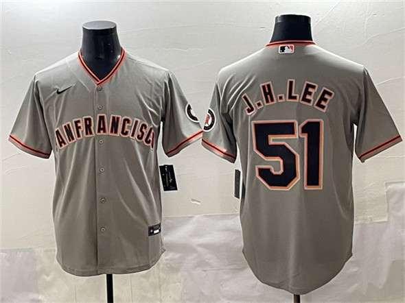 Jung Hoo Lee San Francisco Giants gray jersey