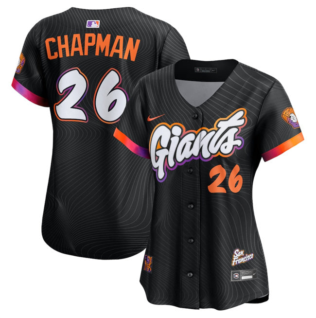 Custom San Francisco Giants anthracite City Connect jersey