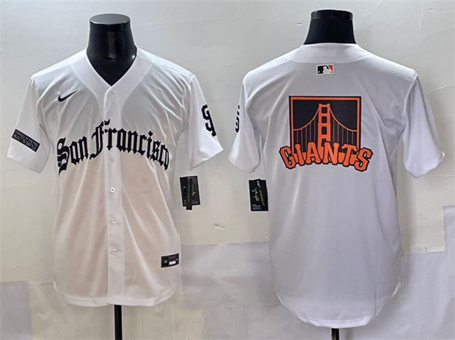 Team Big Logo San Francisco Giants white jersey