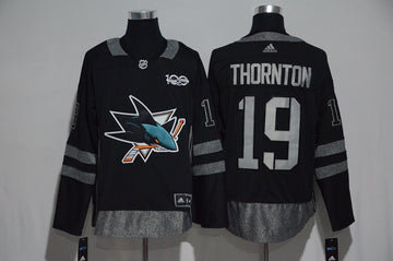 Joe Thornton San Jose Sharks black jersey
