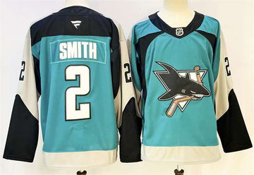 Will Smith San Jose Sharks teal Alternate jersey