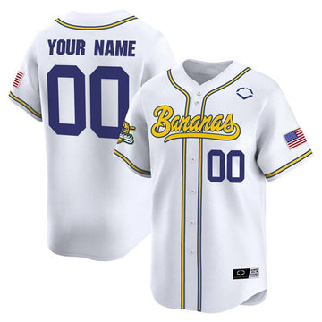 Custom Savannah Bananas white jersey