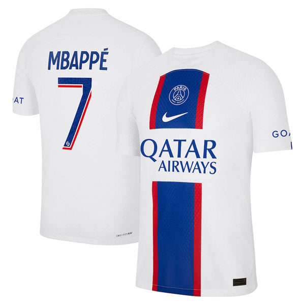 Kylian Mbappé Paris Saint-Germain white jersey