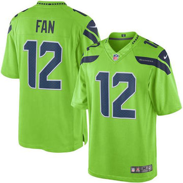 Fan Seattle Seahawks green jersey