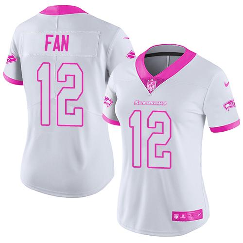 Fan Seattle Seahawks white-pink Fashion jersey