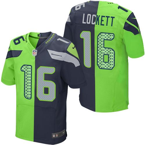 Tyler Lockett Seattle Seahawks blue-green Elite jersey