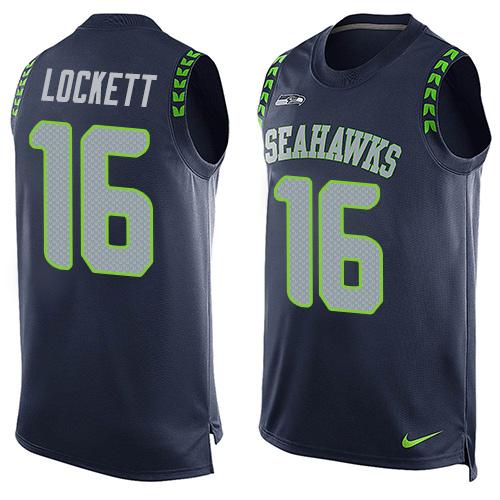 Tyler Lockett Seattle Seahawks blue jersey