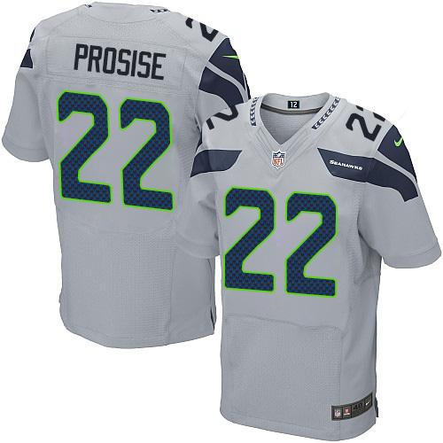 C J Prosise Seattle Seahawks grey Elite jersey