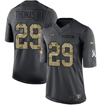 Earl Thomas III Seattle Seahawks black Salute To Service jersey