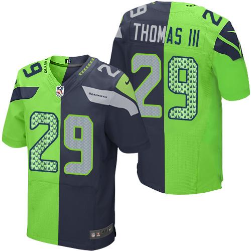 Earl Thomas III Seattle Seahawks blue-green Elite jersey