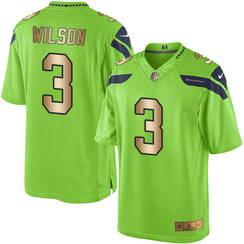 Russell Wilson Seattle Seahawks green jersey