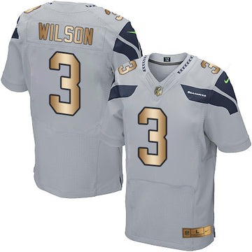 Russell Wilson Seattle Seahawks grey Elite jersey