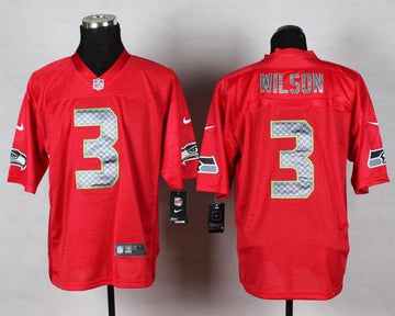 Russell Wilson Seattle Seahawks red Elite jersey