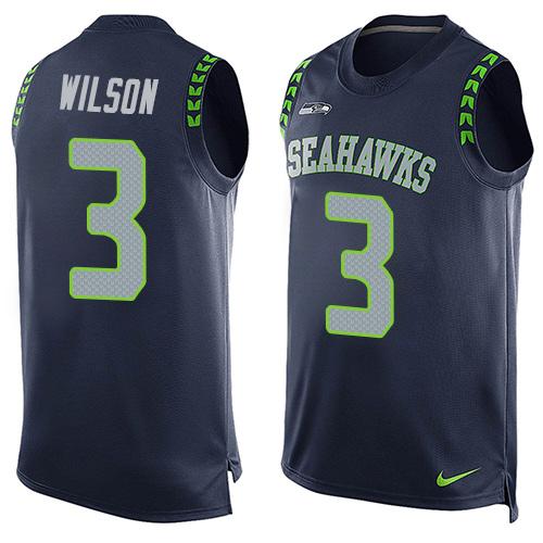 Russell Wilson Seattle Seahawks blue jersey