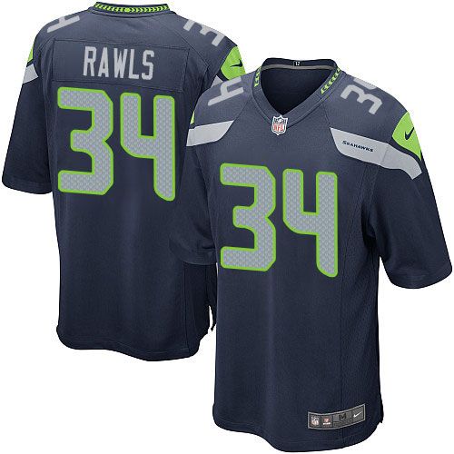 Thomas Rawls Seattle Seahawks blue Elite jersey