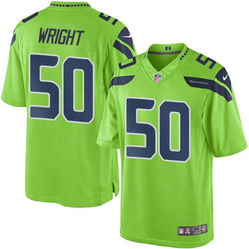 KJ Wright Seattle Seahawks green jersey