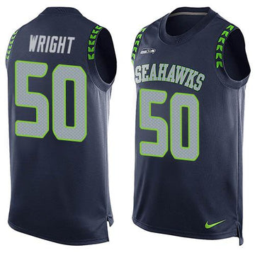KJ Wright Seattle Seahawks blue jersey