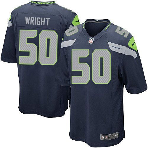 KJ Wright Seattle Seahawks blue Elite jersey