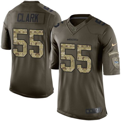 Frank Clark Seattle Seahawks green Salute To Service jersey