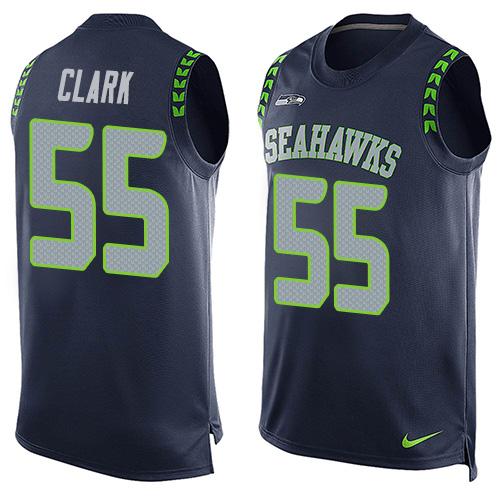 Frank Clark Seattle Seahawks blue jersey