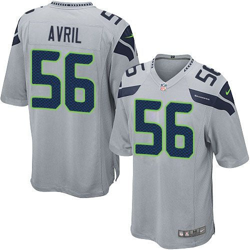 Cliff Avril Seattle Seahawks grey Elite jersey