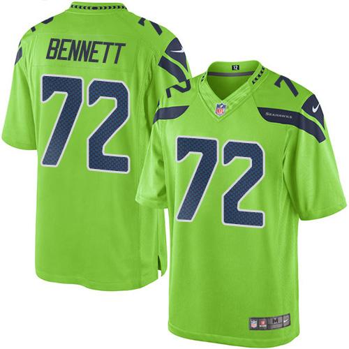Michael Bennett Seattle Seahawks green jersey