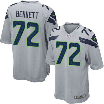 Michael Bennett Seattle Seahawks grey Elite jersey