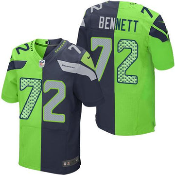Michael Bennett Seattle Seahawks blue-green Elite jersey