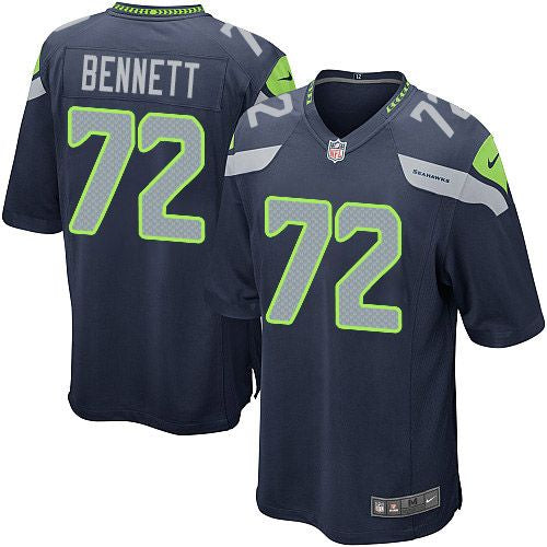 Michael Bennett Seattle Seahawks blue Elite jersey