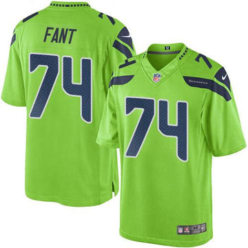 George Fant Seattle Seahawks green jersey