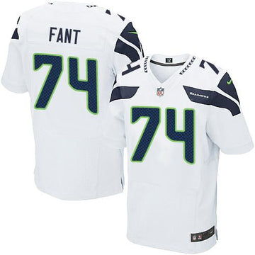 George Fant Seattle Seahawks white Elite jersey