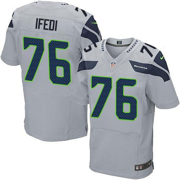 Germain Ifedi Seattle Seahawks grey Elite jersey
