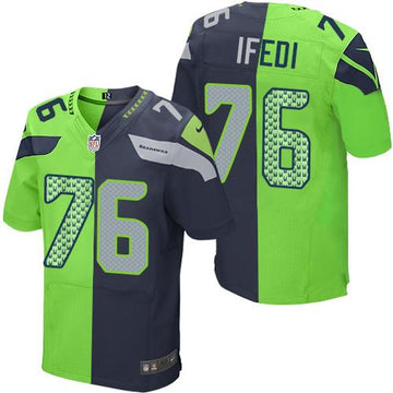 Germain Ifedi Seattle Seahawks blue-green Elite jersey