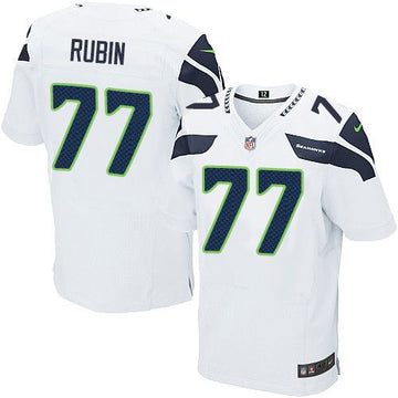Ahtyba Rubin Seattle Seahawks white Elite jersey