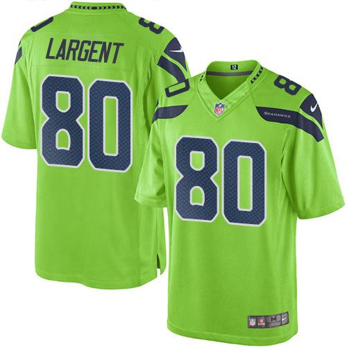 Steve Largent Seattle Seahawks green jersey