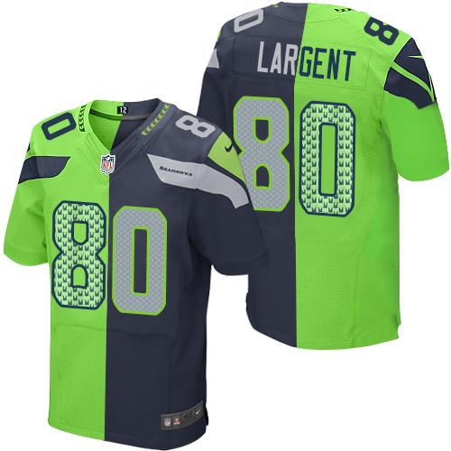Steve Largent Seattle Seahawks blue-green Elite jersey