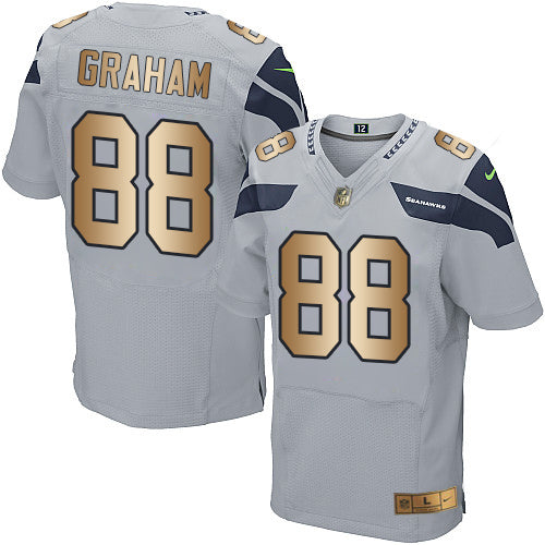 Jimmy Graham Seattle Seahawks grey Elite jersey
