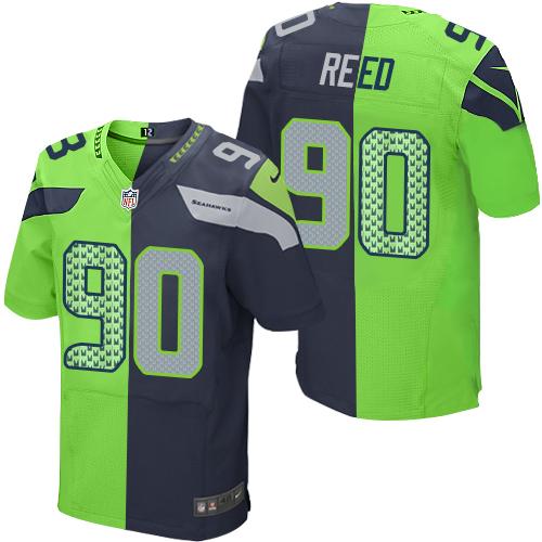 Jarran Reed Seattle Seahawks blue-green Elite jersey