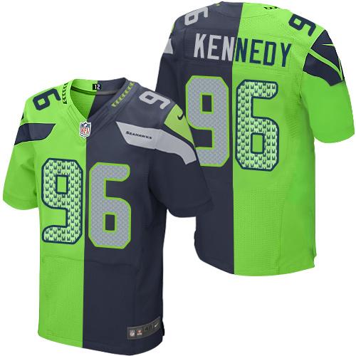 Cortez Kennedy Seattle Seahawks blue-green Elite jersey