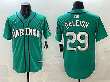 Cal Raleigh Seattle Mariners aqua jersey