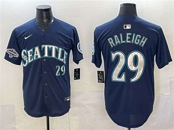 Cal Raleigh Seattle Mariners navy jersey