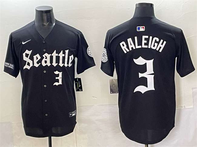 Cal Raleigh Seattle Mariners black jersey